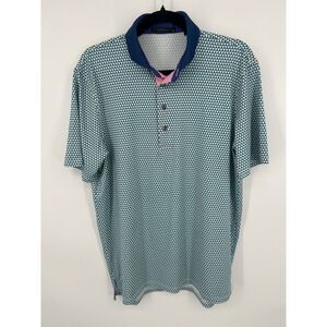 Greyson Volcano Diaries Geometric Polo Shirt Men's Medium